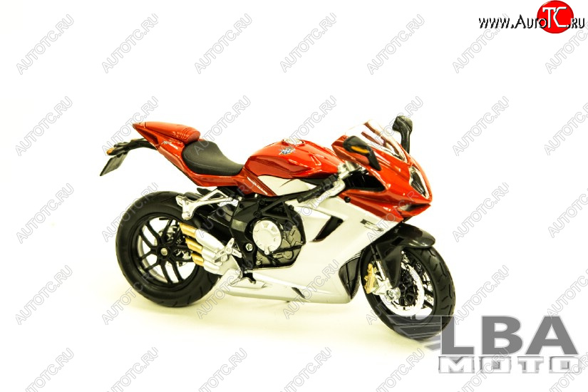 1 599 р. Модель мотоцикла MV Agusta F3 Serue ORO 12 Красного цвет масштаб 112  пм-00002230  с доставкой в г. Майкоп