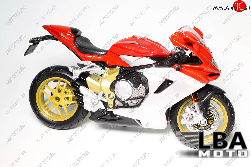 1 599 р. Модель мотоцикла MV Agusta F3 Красного цвета масштаб 112  пм-00002231  с доставкой в г. Майкоп