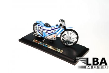 1 299 р. Модель мотоцикла Speedway Голубого цвета масштаб 118  пм-00002237  с доставкой в г. Майкоп. Увеличить фотографию 1