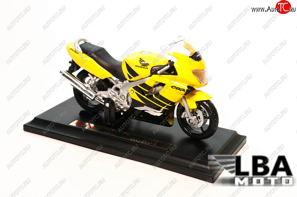1 299 р. Модель мотоцикла Honda CBR600 F4 Желто-Черного цвета масштаб 118  пм-00002247  с доставкой в г. Майкоп