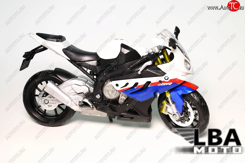 1 599 р. Модель мотоцикла BMW S1000RR Бело-Синего цвета масштаб 112  лб-00000329  с доставкой в г. Майкоп