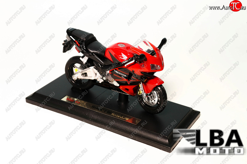 1 299 р. Модель мотоцикла Honda CBR600RR 03-04 Красно-Черного цвета масштаб 118  лб-00000332  с доставкой в г. Майкоп