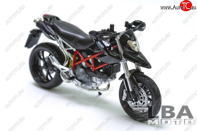 1 599 р. Модель мотоцикла Ducati Hypermotard 10 Черного цвета масштаб 112  пм-00000859  с доставкой в г. Майкоп