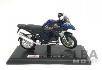 1 599 р. Модель мотоцикла BMW R1200GS Сине-Черного цвета масштаб 118  пм-00016573  с доставкой в г. Майкоп. Увеличить фотографию 1