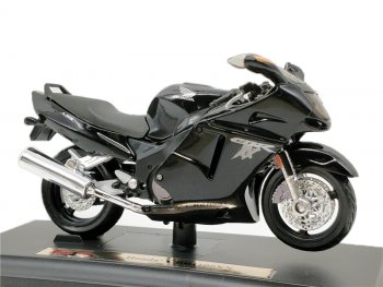 1 299 р. Модель мотоцикла Honda CBR1100xx Черного цвета масштаб 1 18  пм-00018356  с доставкой в г. Майкоп. Увеличить фотографию 1