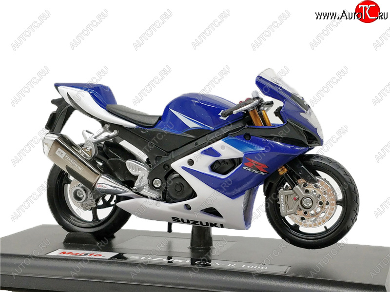 1 299 р. Модель мотоцикла Suzuki GSX-R1000 05-06 Сине-Белый масштаб 118  пм-00018358  с доставкой в г. Майкоп