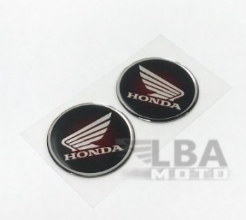 1 659 р. Наклейка логотип Honda 3D диаметром 62мм  пм-00028798  с доставкой в г. Майкоп. Увеличить фотографию 2