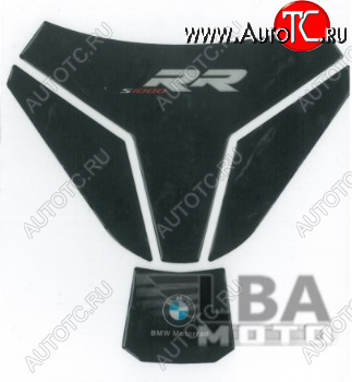 1 329 р. Наклейка на бак для мотоцикла BMW S1000RR Черная Широкая  пм-00017085  с доставкой в г. Майкоп