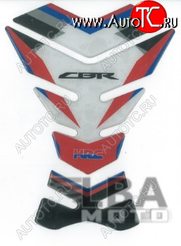 1 329 р. Наклейка на бак для мотоцикла Honda CBR HRC Бело-Красная  пм-00017089  с доставкой в г. Майкоп
