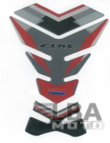 1 329 р. Наклейка на бак для мотоцикла Honda CBR HRC Серо-Красная  пм-00017090  с доставкой в г. Майкоп. Увеличить фотографию 1