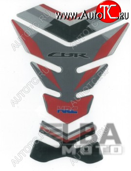 1 329 р. Наклейка на бак для мотоцикла Honda CBR HRC Серо-Красная  пм-00017090  с доставкой в г. Майкоп