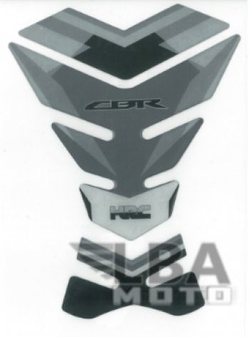 1 329 р. Наклейка на бак для мотоцикла Honda CBR HRC Серая  пм-00017091  с доставкой в г. Майкоп. Увеличить фотографию 2