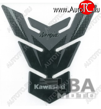 1 279 р. Наклейка на бак для мотоцикла Kawasaki Ninja Серо-Черная  пм-00017093  с доставкой в г. Майкоп