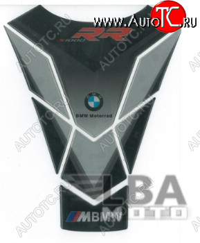 1 329 р. Наклейка на бак для мотоцикла BMW S1000RR Серо-Черная  пм-00017100  с доставкой в г. Майкоп