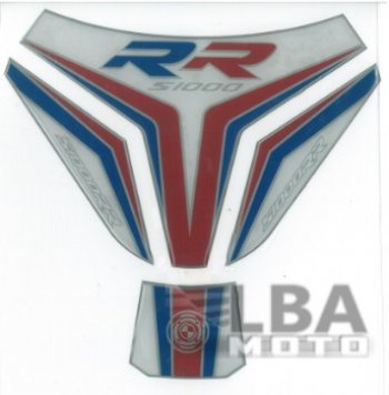 1 329 р. Наклейка на бак для мотоцикла BMW S1000RR Бело-Красно-Синяя Широкая  пм-00017111  с доставкой в г. Майкоп. Увеличить фотографию 1