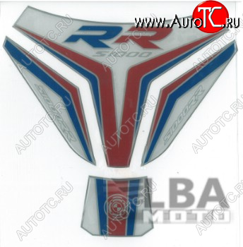 1 329 р. Наклейка на бак для мотоцикла BMW S1000RR Бело-Красно-Синяя Широкая  пм-00017111  с доставкой в г. Майкоп