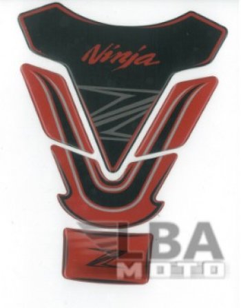 1 329 р. Наклейка на бак для мотоцикла Kawasaki Ninja Z Красно-Черная  пм-00017119  с доставкой в г. Майкоп. Увеличить фотографию 2