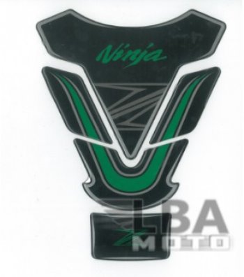 1 549 р. Наклейка на бак для мотоцикла Kawasaki Ninja Z Черно-Зеленая  пм-00017120  с доставкой в г. Майкоп. Увеличить фотографию 2