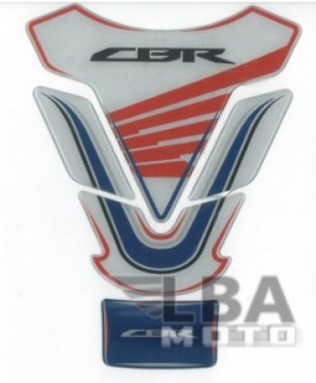 1 329 р. Наклейка на бак для мотоцикла Honda CBR 2 Бело-Сине-Красная  пм-00017123  с доставкой в г. Майкоп. Увеличить фотографию 2