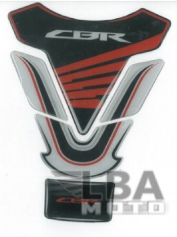 1 329 р. Наклейка на бак для мотоцикла Honda CBR 2 Черно-Бело-Красная  пм-00017124  с доставкой в г. Майкоп. Увеличить фотографию 2