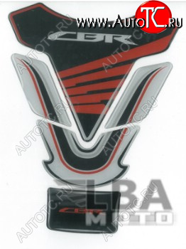 1 329 р. Наклейка на бак для мотоцикла Honda CBR 2 Черно-Бело-Красная  пм-00017124  с доставкой в г. Майкоп