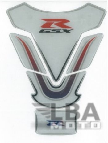 1 329 р. Наклейка на бак для мотоцикла Suzuki GSX-R Бело-Сине-Красная  пм-00017126  с доставкой в г. Майкоп. Увеличить фотографию 1
