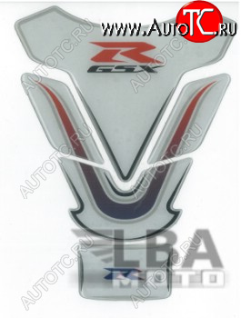 1 329 р. Наклейка на бак для мотоцикла Suzuki GSX-R Бело-Сине-Красная  пм-00017126  с доставкой в г. Майкоп