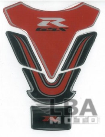 1 329 р. Наклейка на бак для мотоцикла Suzuki GSX-R Красно-Черная  пм-00017127  с доставкой в г. Майкоп. Увеличить фотографию 1