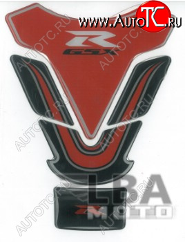 1 329 р. Наклейка на бак для мотоцикла Suzuki GSX-R Красно-Черная  пм-00017127  с доставкой в г. Майкоп
