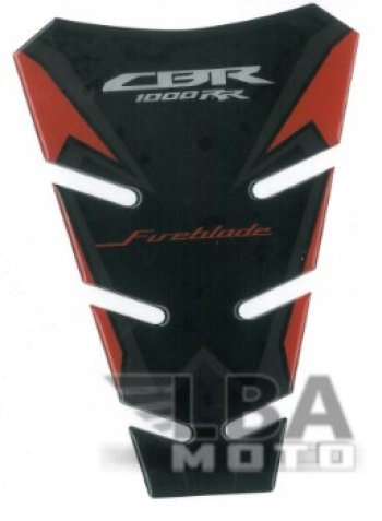 1 329 р. Наклейка на бак для мотоцикла Honda CBR1000RR Красно-Черная  пм-00017129  с доставкой в г. Майкоп. Увеличить фотографию 1