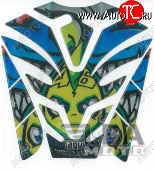 1 329 р. Наклейка на бак для мотоцикла VR46 AGV 1  пм-00017136  с доставкой в г. Майкоп