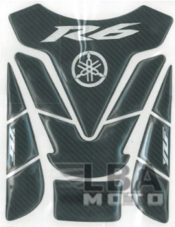 1 279 р. Наклейка на бак для мотоцикла Yamaha YZF-R6 Под Карбон 1  пм-00017144  с доставкой в г. Майкоп. Увеличить фотографию 2