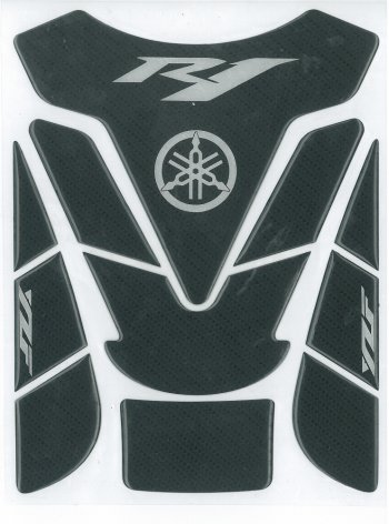 1 279 р. Наклейка на бак для мотоцикла Yamaha YZF-R1 Под Карбон 1  пм-00017145  с доставкой в г. Майкоп. Увеличить фотографию 1