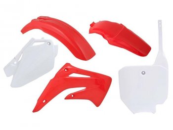 12 749 р. Комплект пластика R-Tech Honda CR85 03-07 (R-KITCRF-OEM-511) Красно-Белый  r-kitcrf-oem-511  с доставкой в г. Майкоп. Увеличить фотографию 1