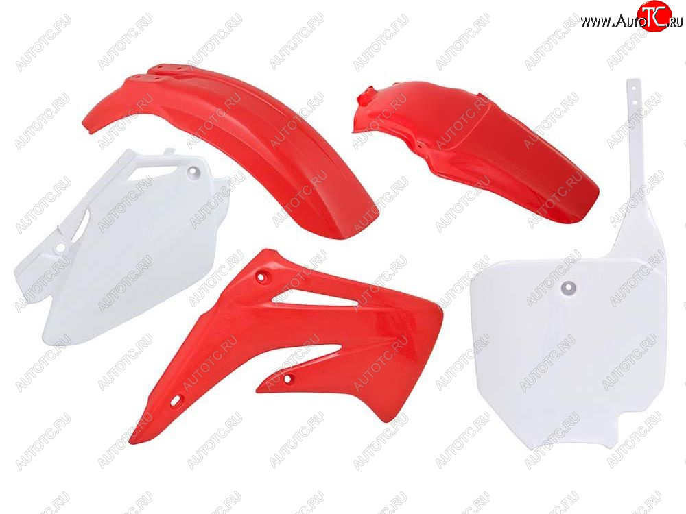 12 749 р. Комплект пластика R-Tech Honda CR85 03-07 (R-KITCRF-OEM-511) Красно-Белый  r-kitcrf-oem-511  с доставкой в г. Майкоп