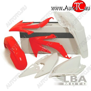 11 799 р. Комплект пластика R-Tech Honda CRF450X 08-17 (R-KITCRX-OEM-415) красный-белый  r-kitcrx-oem-415  с доставкой в г. Майкоп