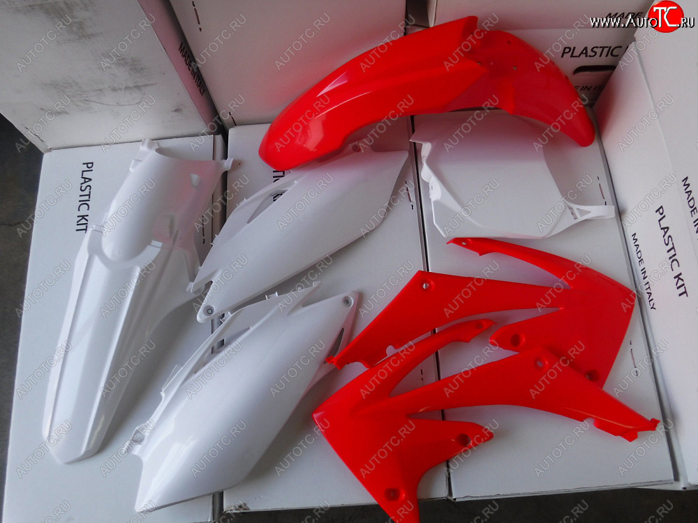 15 599 р. Комплект пластика R-Tech Honda CRF450RRX 2017 (R-KITCRF-OEM-600) красный-белый  r-kitcrf-oem-600  с доставкой в г. Майкоп