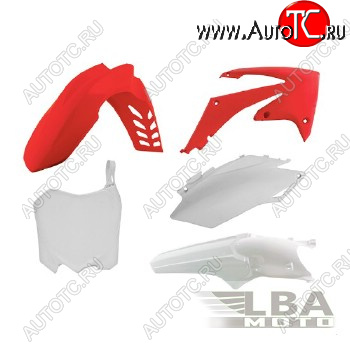 12 749 р. Комплект пластика R-Tech Honda CRF250R 11-13, CRF450R 11-12 (R-KITCRF-OEM-516) красный-белый  r-kitcrf-oem-516  с доставкой в г. Майкоп
