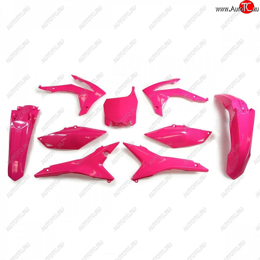 14 999 р. Комплект пластика R-Tech Honda CRF250R 14-17, CRF450R 13-16 (R-KITCRF-FU0-517) неоновый розовый  r-kitcrf-fu0-517  с доставкой в г. Майкоп