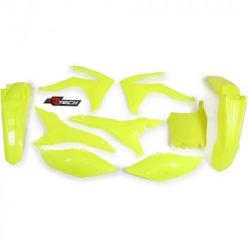 14 999 р. Комплект пластика R-Tech Honda CRF250R 14-17, CRF450R 13-16 (R-KITCRF-GF0-517) неоновый желтый  r-kitcrf-gf0-517  с доставкой в г. Майкоп. Увеличить фотографию 1