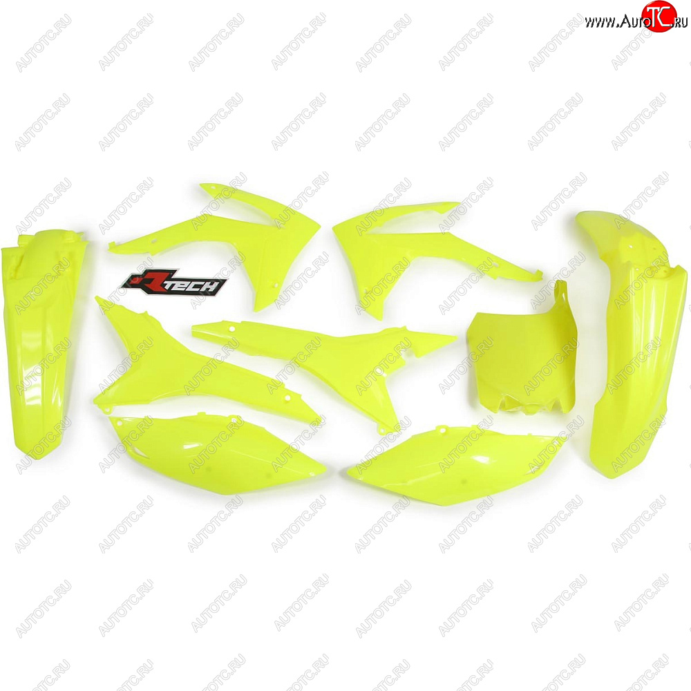 14 999 р. Комплект пластика R-Tech Honda CRF250R 14-17, CRF450R 13-16 (R-KITCRF-GF0-517) неоновый желтый  r-kitcrf-gf0-517  с доставкой в г. Майкоп