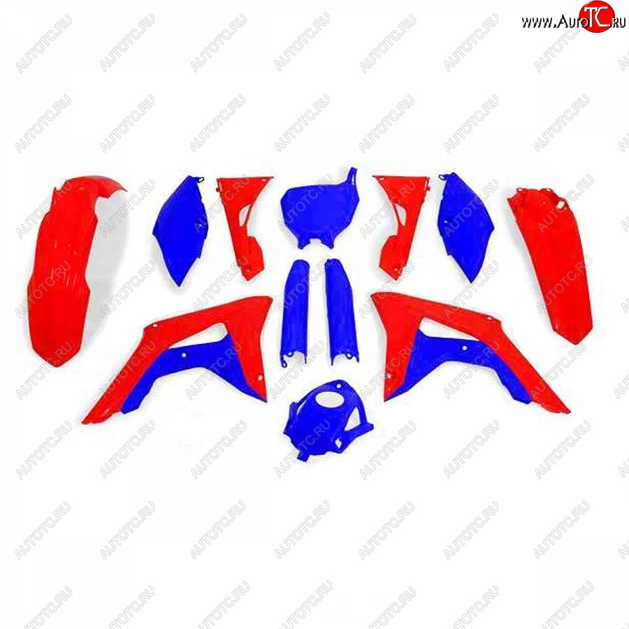 14 999 р. Комплект пластика R-Tech Honda CRF250R 2018, CRF450R 17-18 (R-KITCRF-RSB-599) красный-синий  r-kitcrf-rsb-599  с доставкой в г. Майкоп