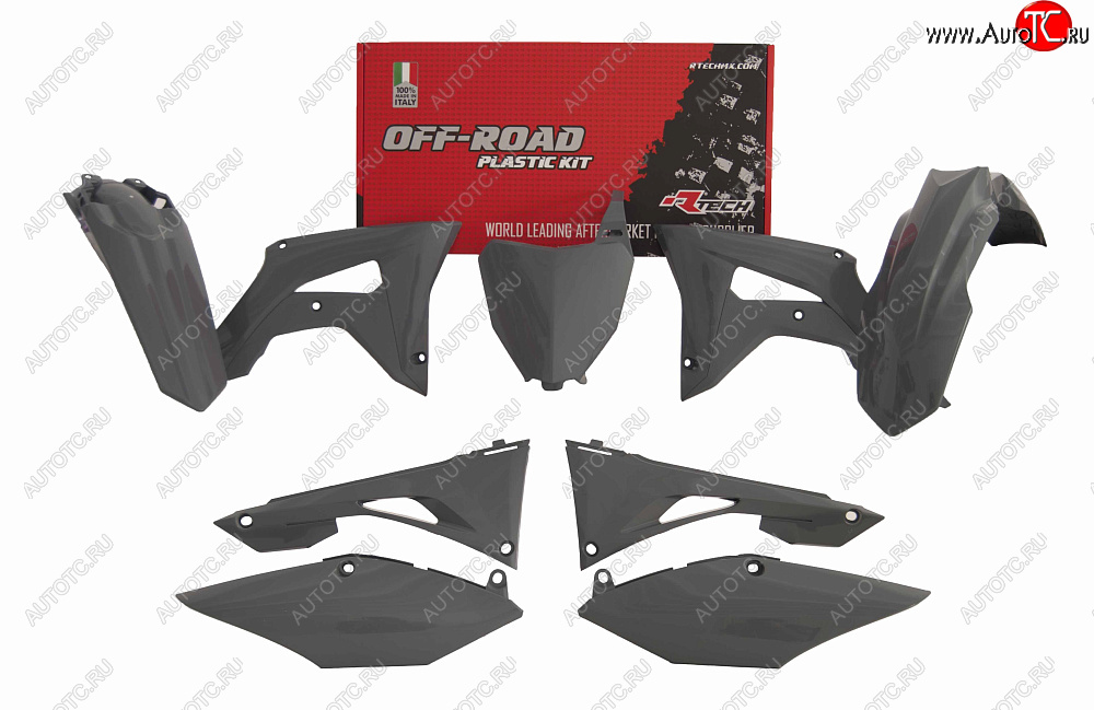 14 999 р. Комплект пластика R-Tech Honda CRF250R 19-20, CRF450R 19-20 (R-KITCRF-GR0-519) Quantum Grey серый  r-kitcrf-gr0-519  с доставкой в г. Майкоп