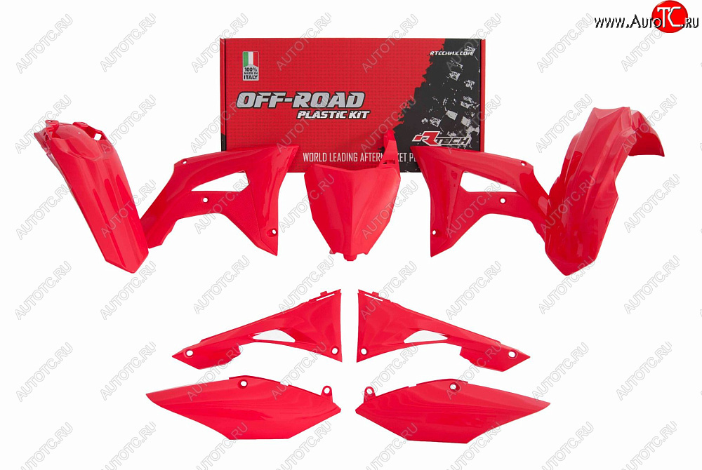 14 999 р. Комплект пластика R-Tech Honda CRF250R 19-20, CRF450R 19-20 (R-KITCRF-RS0-519) красный  r-kitcrf-rs0-519  с доставкой в г. Майкоп