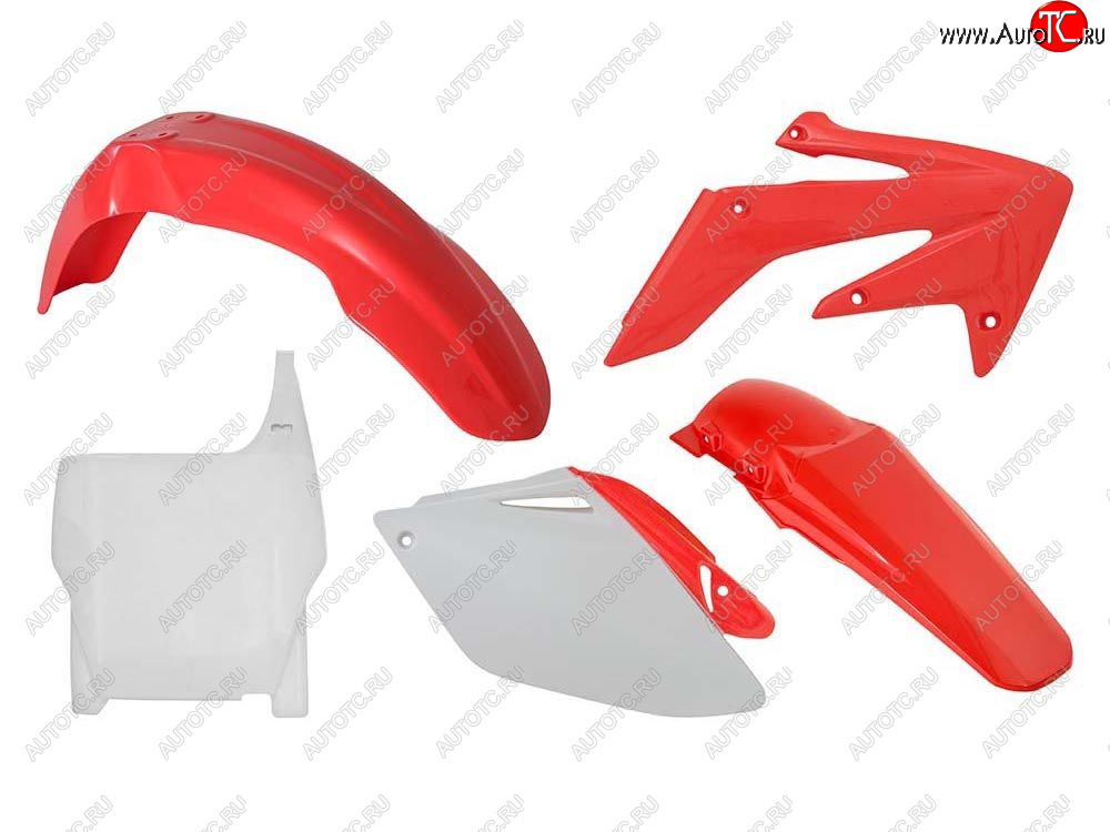 12 749 р. Комплект пластика R-Tech Honda CRF250R 2006-2007 (R-KITCRF-OEM-508) красный-белый  r-kitcrf-oem-508  с доставкой в г. Майкоп