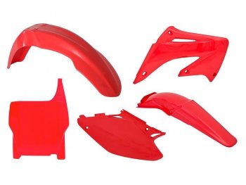12 749 р. Комплект пластика R-Tech Honda CR125250 2004-2007 (R-KITCR0-RS0-503) Красный  r-kitcr0-rs0-503  с доставкой в г. Майкоп. Увеличить фотографию 1