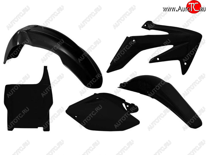 12 749 р. Комплект пластика R-Tech Honda CRF250R 04-05 (R-KITCRF-NR0-507) Черный  r-kitcrf-nr0-507  с доставкой в г. Майкоп