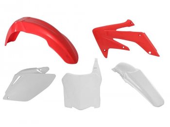 12 749 р. Комплект пластика R-Tech Honda CRF250R 08-09 (R-KITCRF-OEM-588) Бело-Красный  r-kitcrf-oem-588  с доставкой в г. Майкоп. Увеличить фотографию 1