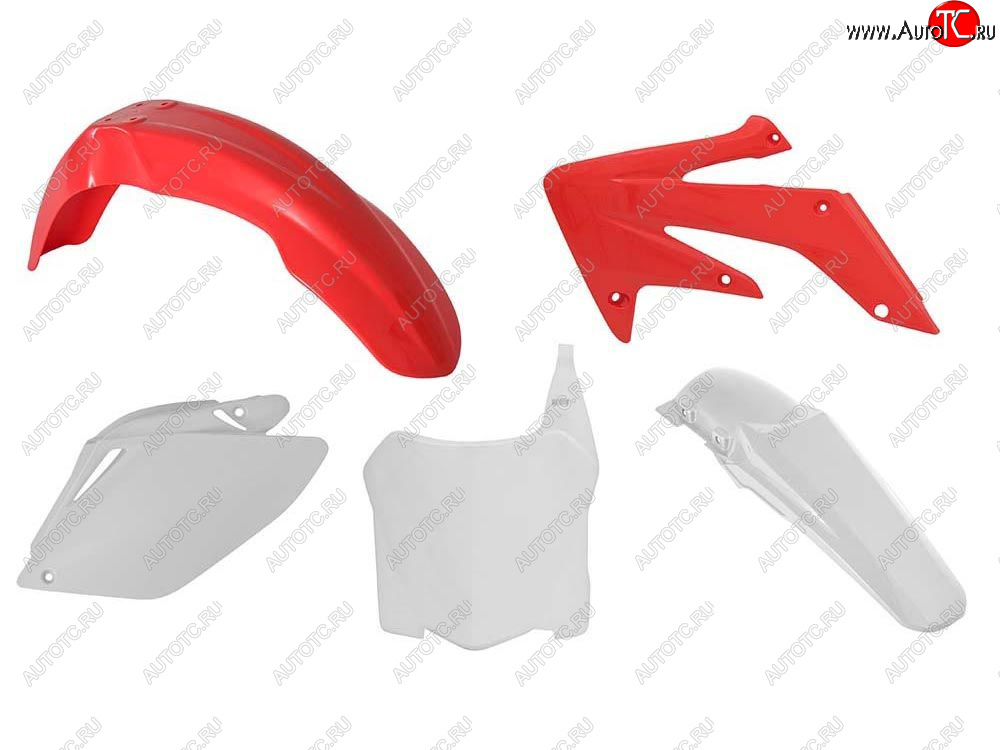 12 749 р. Комплект пластика R-Tech Honda CRF250R 08-09 (R-KITCRF-OEM-588) Бело-Красный  r-kitcrf-oem-588  с доставкой в г. Майкоп