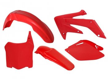 12 749 р. Комплект пластика R-Tech Honda CRF250R 08-09 (R-KITCRF-RS0-588) Красный  r-kitcrf-rs0-588  с доставкой в г. Майкоп. Увеличить фотографию 1